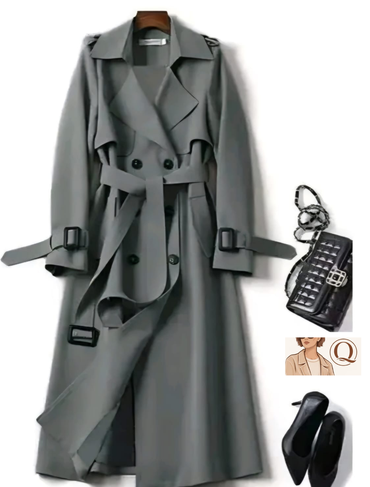 Women’s Classic Belted Trench Coat ✨🧥