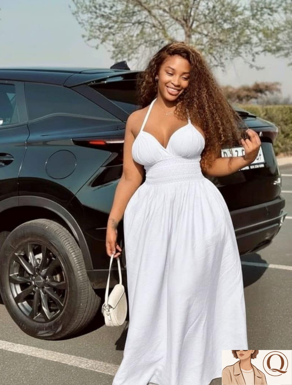 ❤️ Sunset Glow Halter Maxi Dress – Flowy Waist-Defining Elegance