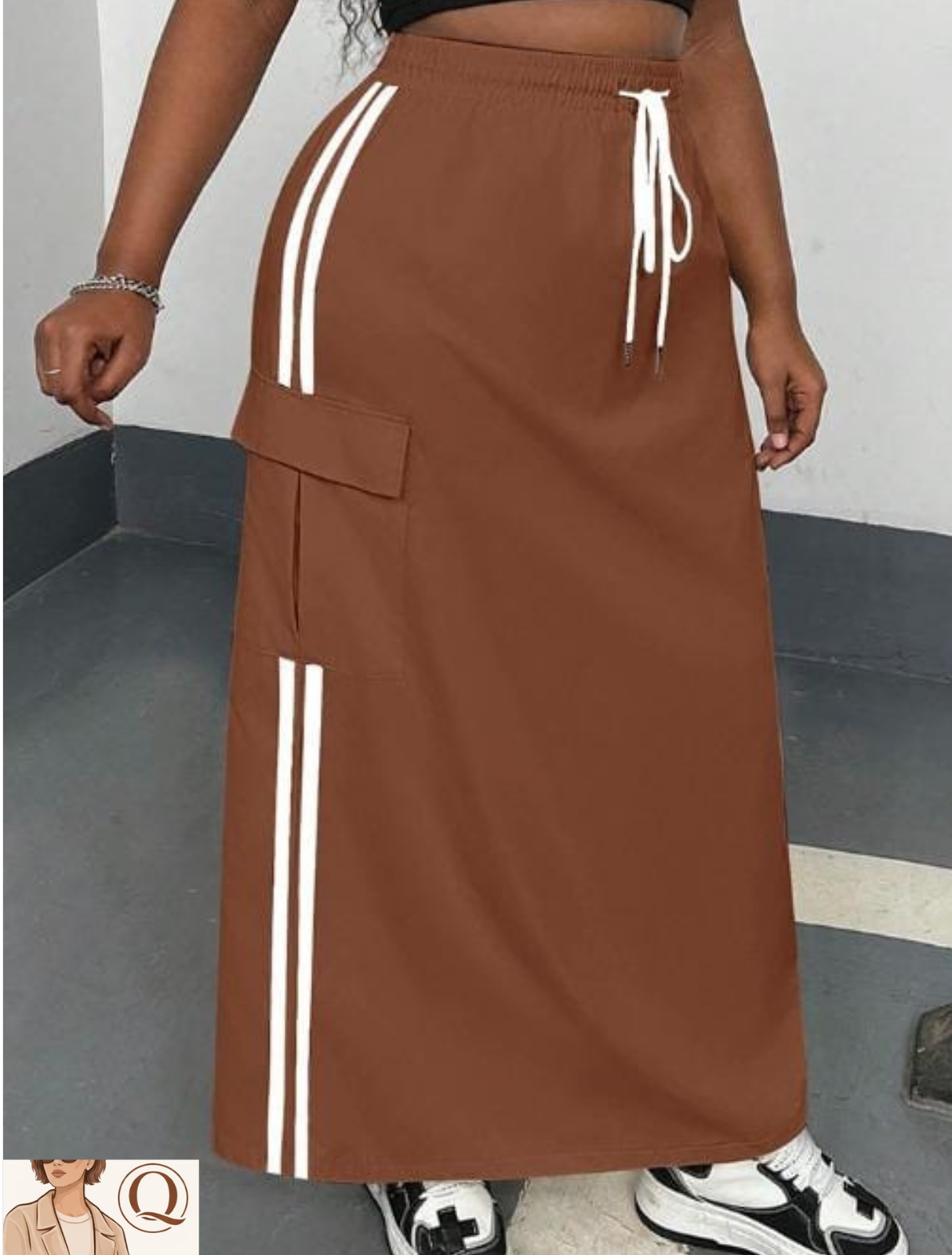 Women’s Sporty Utility Maxi Skirt ✨👗