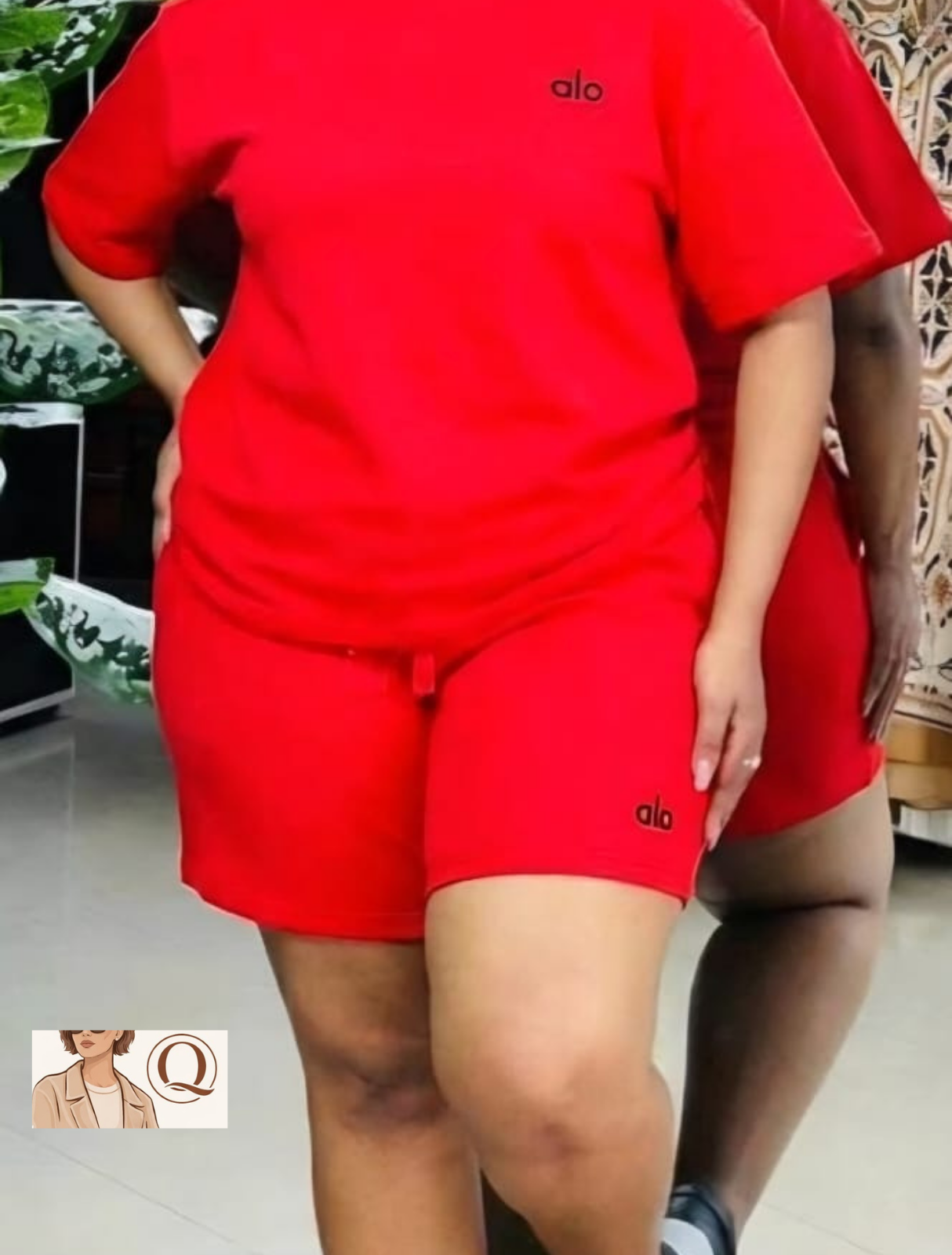 Relaxed Fit T-Shirt &amp; Biker Short Set