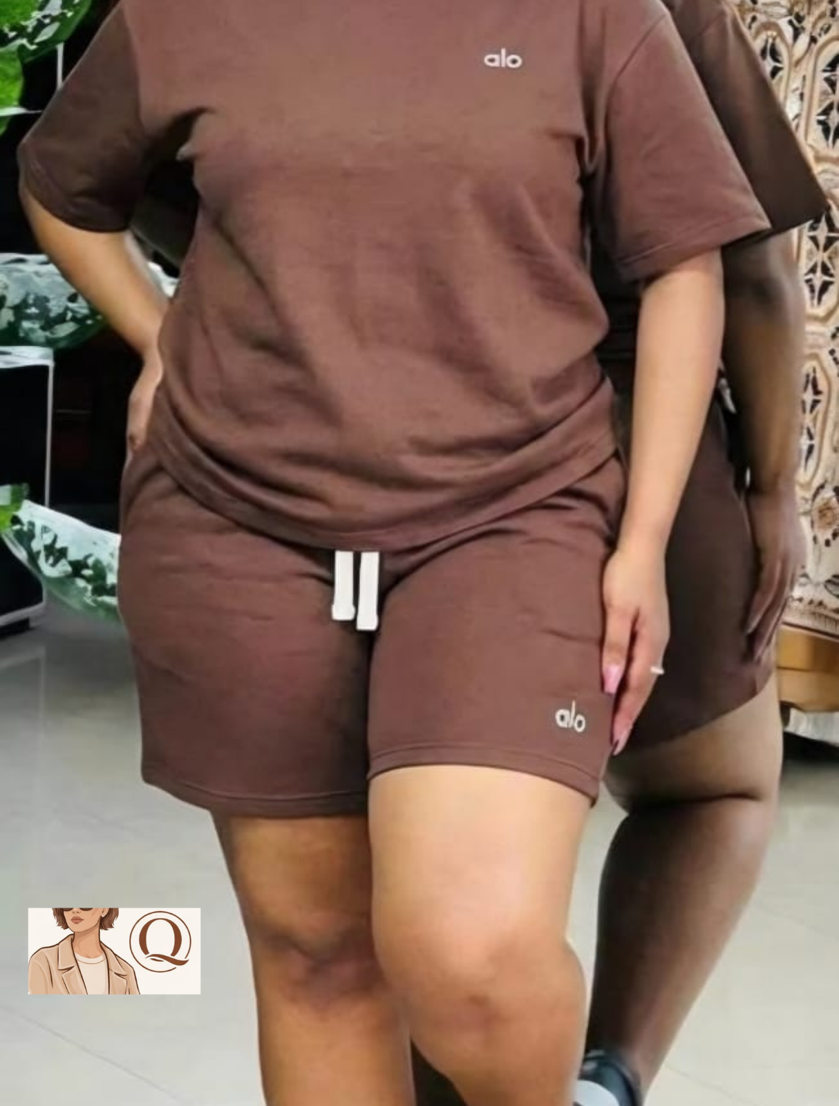 Relaxed Fit T-Shirt &amp; Biker Short Set