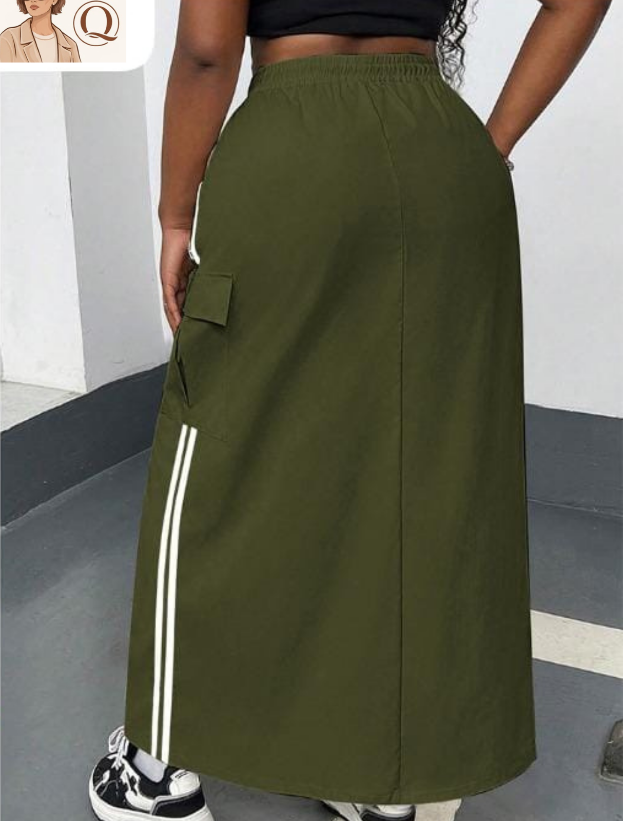 Women’s Sporty Utility Maxi Skirt ✨👗