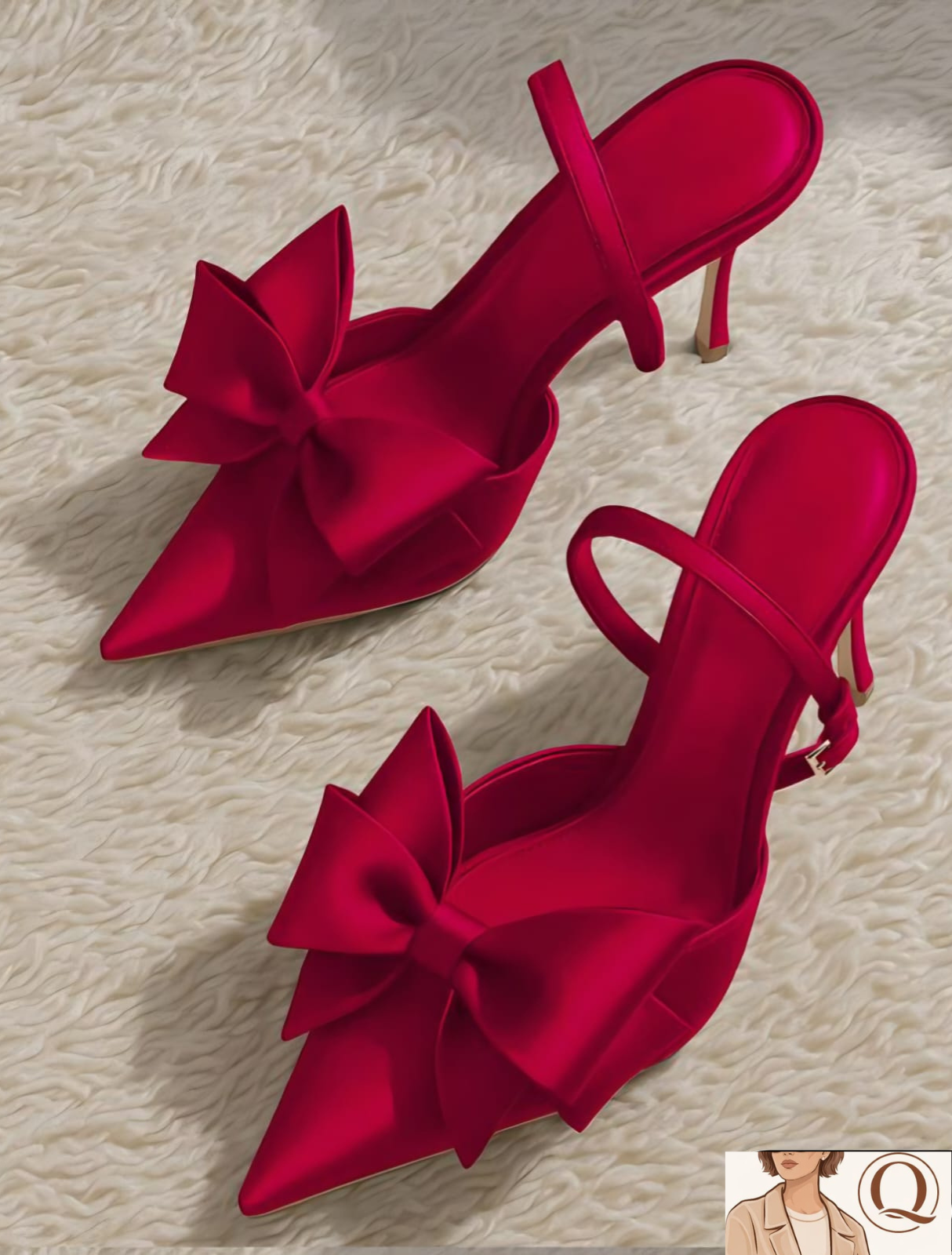Elegant Bow Pointed-Toe Heels – Classy, Feminine & Statement-Making