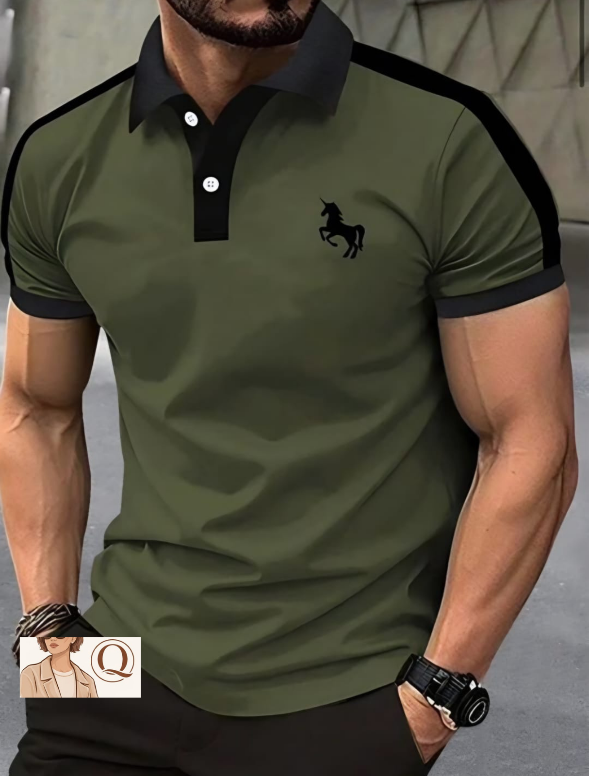 Men’s Classic Contrast Polo Shirt