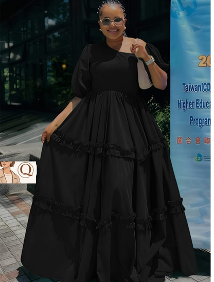 Off-Shoulder Tiered Maxi Dress