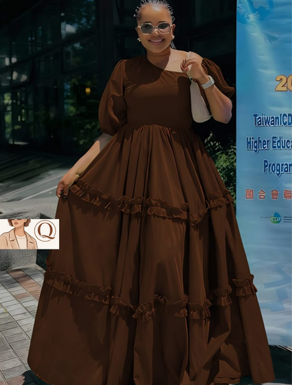 Off-Shoulder Tiered Maxi Dress