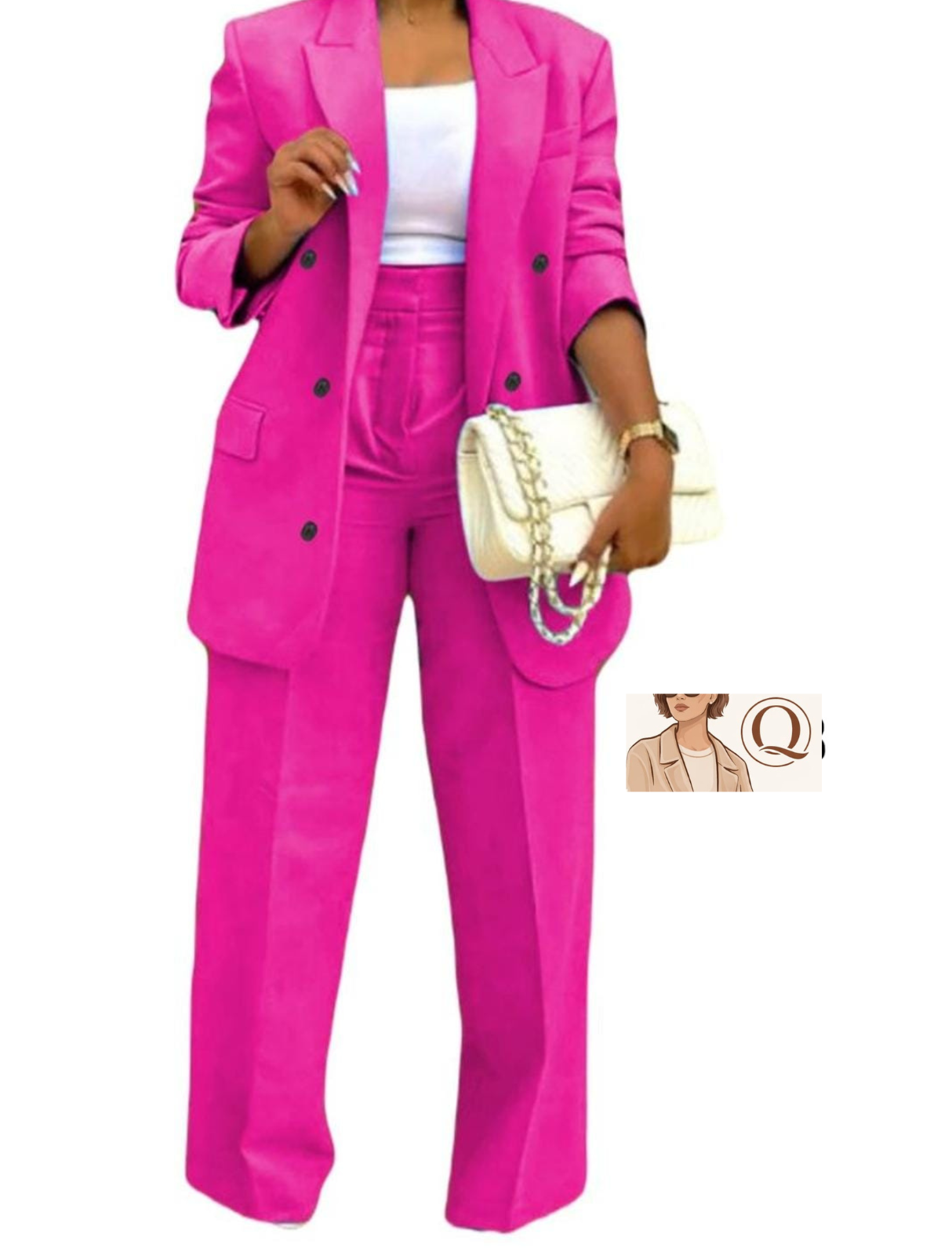 Power Chic 2-Piece Blazer Suit Set – Bold, Elegant & Boss Babe Ready