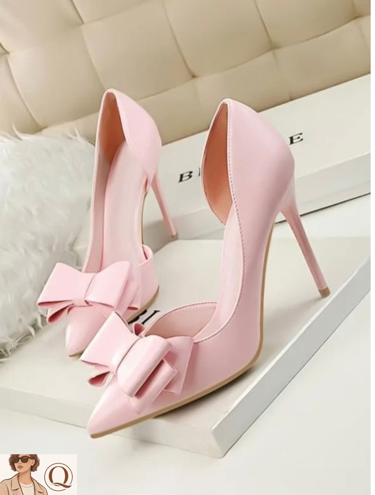 ✨ Bow Pointed-Toe Stiletto Heels