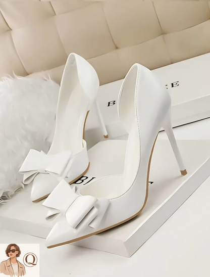✨ Bow Pointed-Toe Stiletto Heels