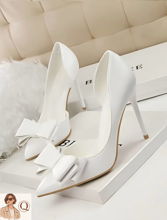✨ Bow Pointed-Toe Stiletto Heels